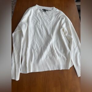 French Connection Classic White Crew Neck Sweater